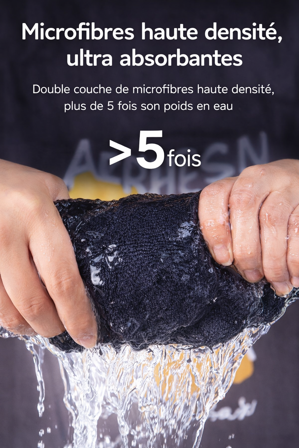 Lot de 3 Chiffons Microfibre Voiture 600 GSM – 40x40 cm