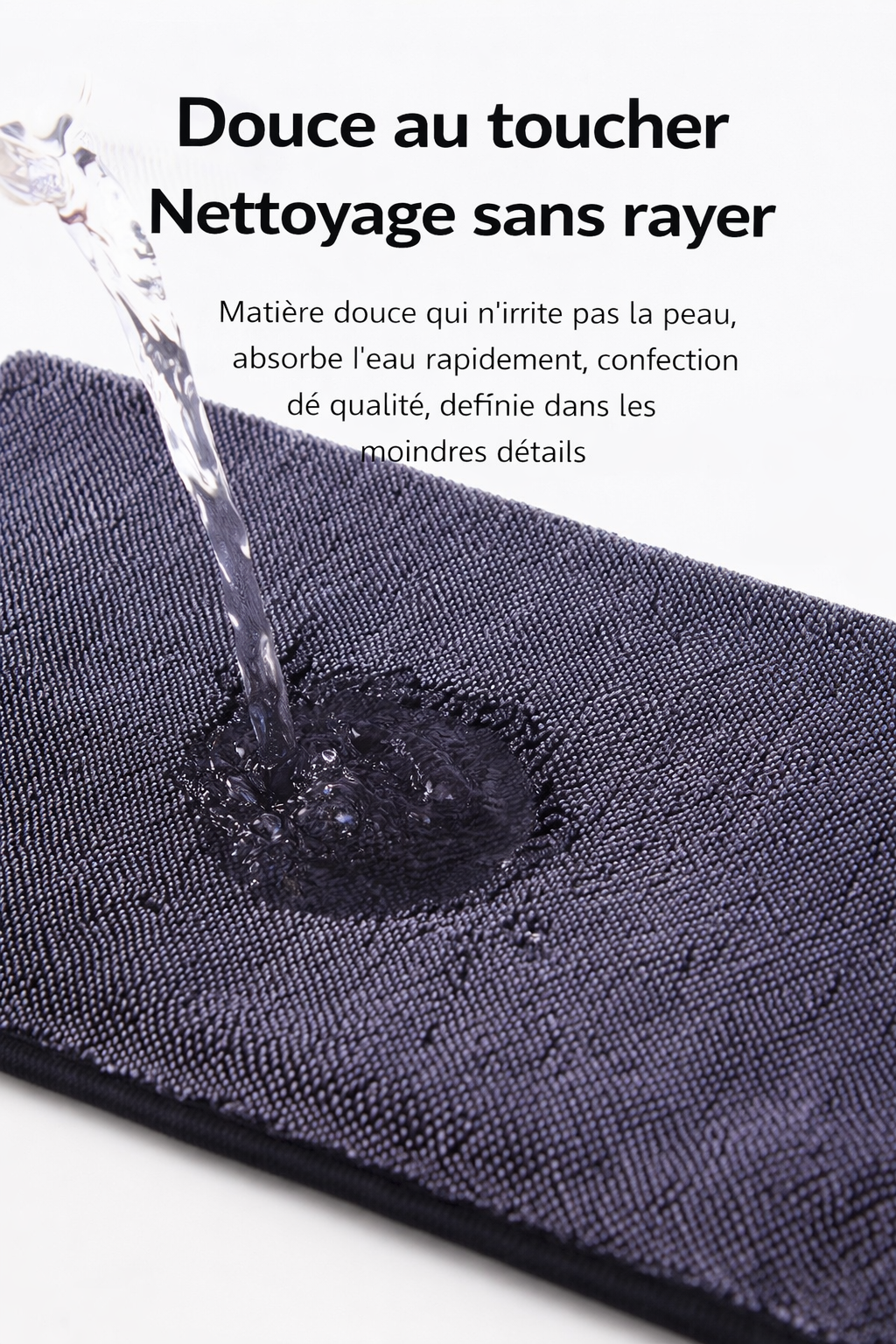 Lot de 3 Chiffons Microfibre Voiture 600 GSM – 40x40 cm